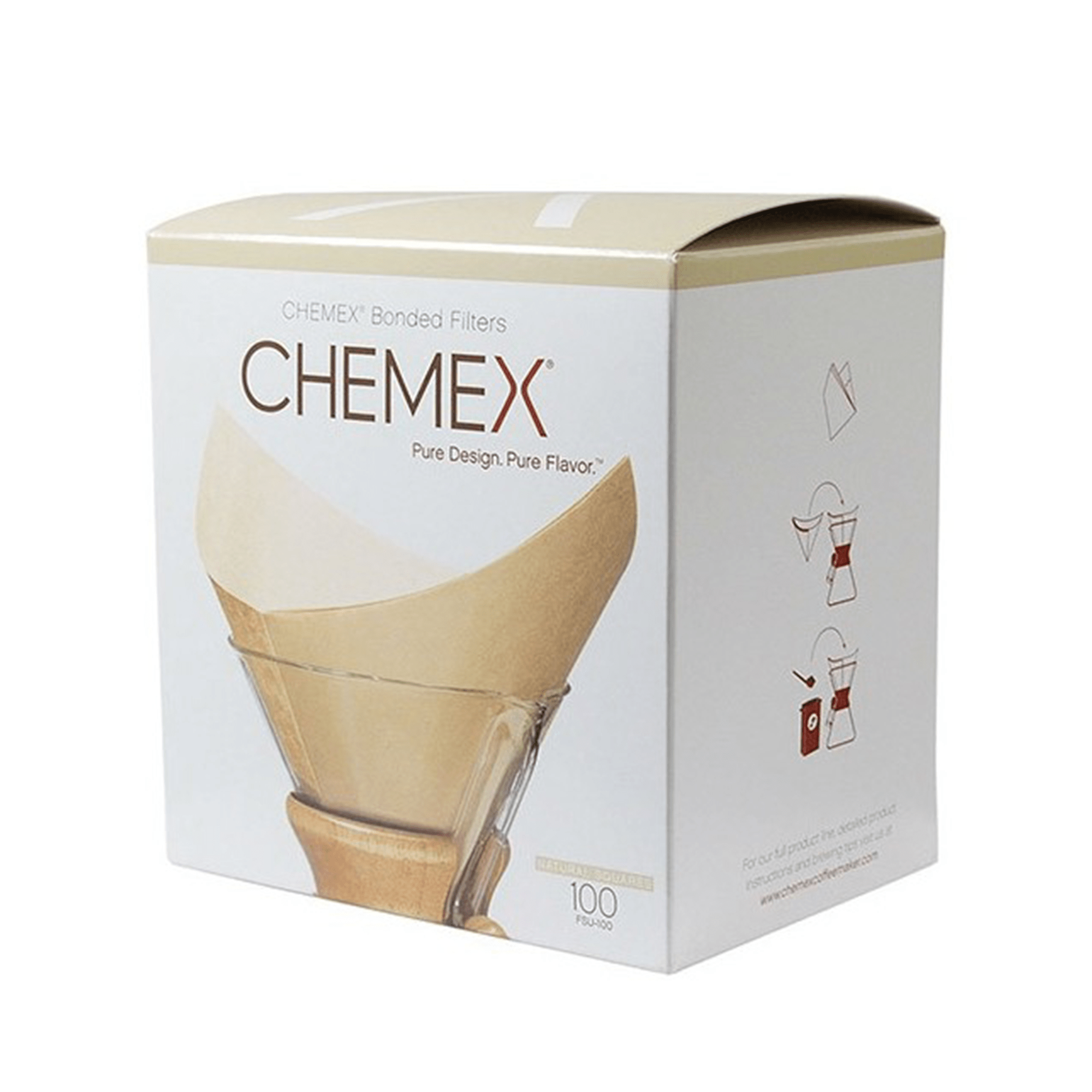 Boîte de 100 filtres Chemex pour cafetière 6 à 8 tasses