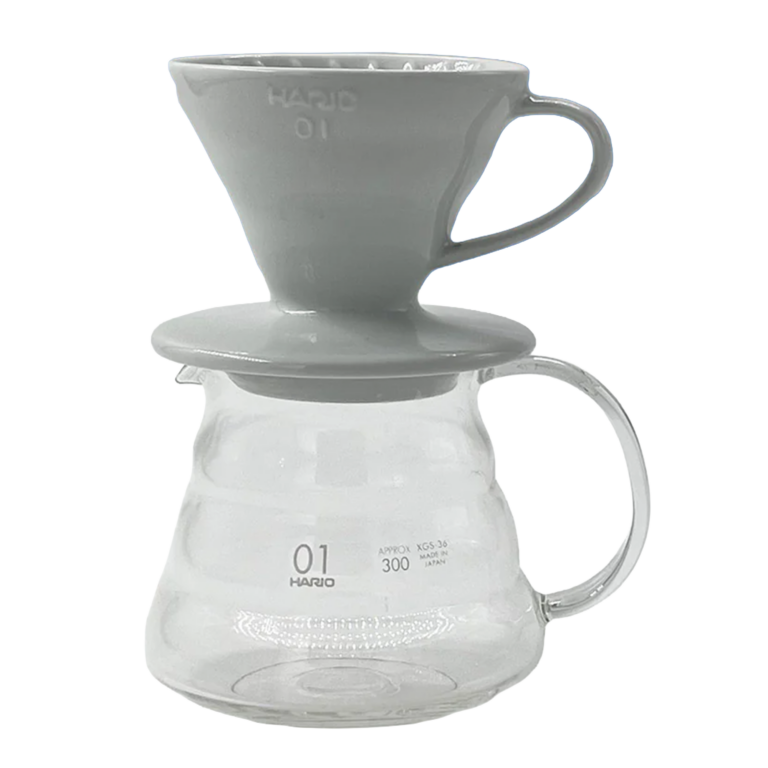 Hario V60 Coffee Kit avec carafe en verre borosilicate