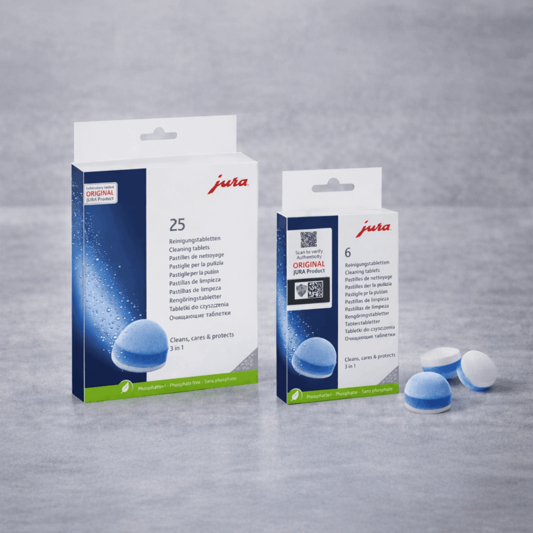 Filtre Jura installé pour purification de l’eau machine à café