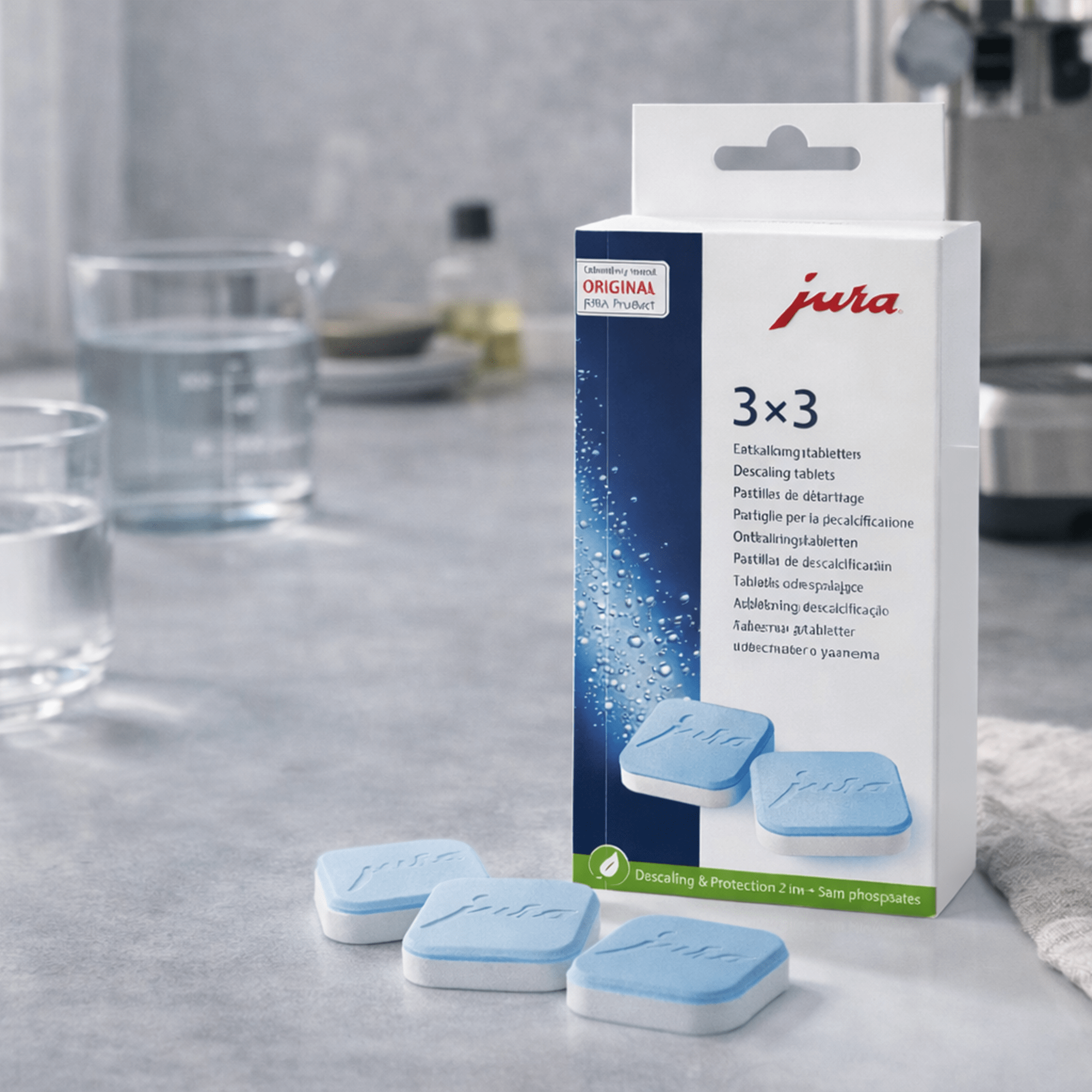 Pastilles de détartrage Jura 2 phases sans phosphates