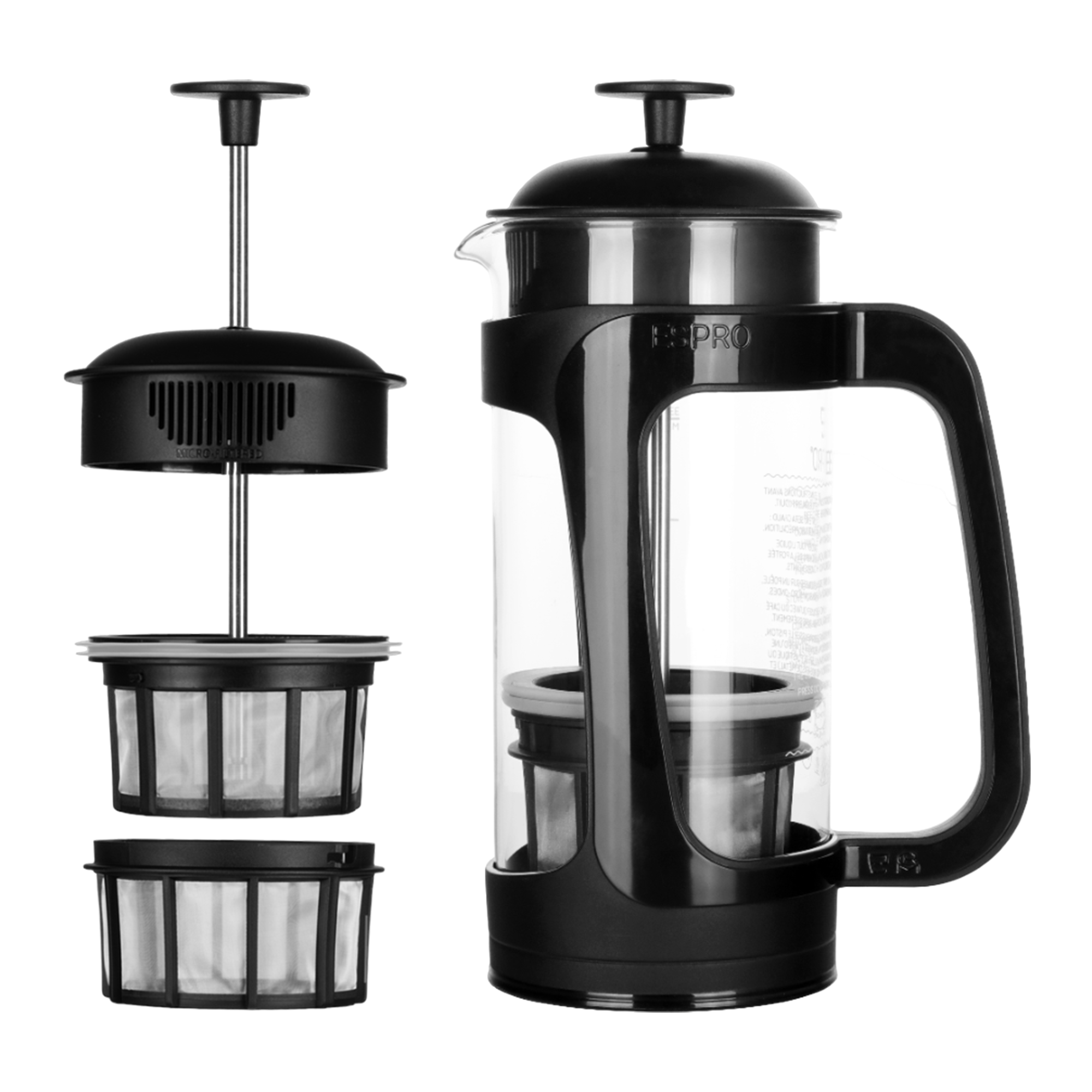 Système double micro-filtre Cafetière Piston P3 Espro