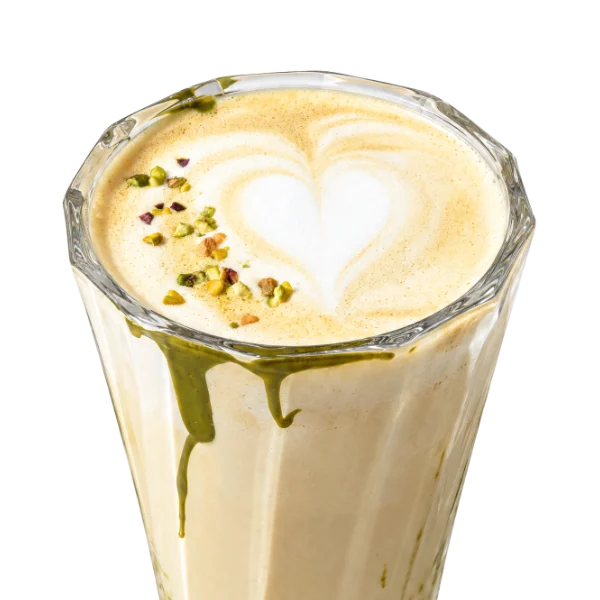 Latte Pistache, boisson du coffee shop Coffee Lab à Saint-Jean