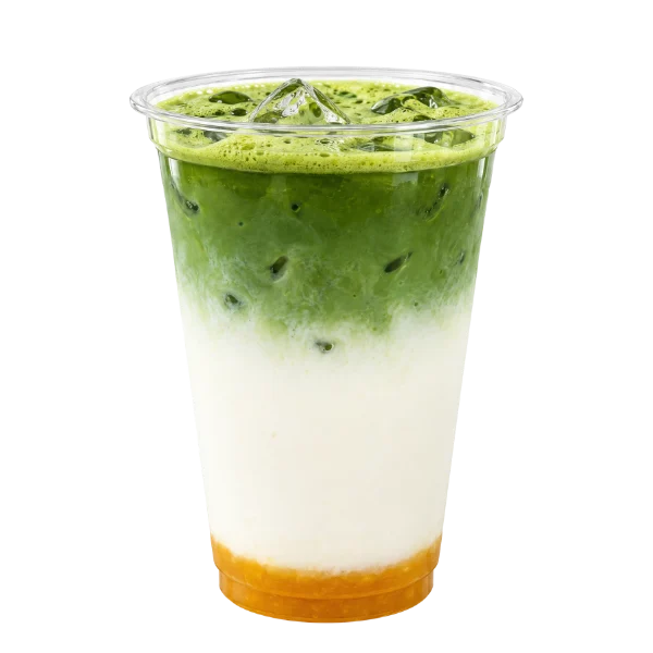 Mango Coconut Matcha, boisson du coffee shop Coffee Lab à Saint-Jean